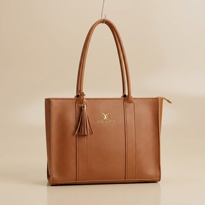 Premium Shoulder Handbag with Tassel Detail