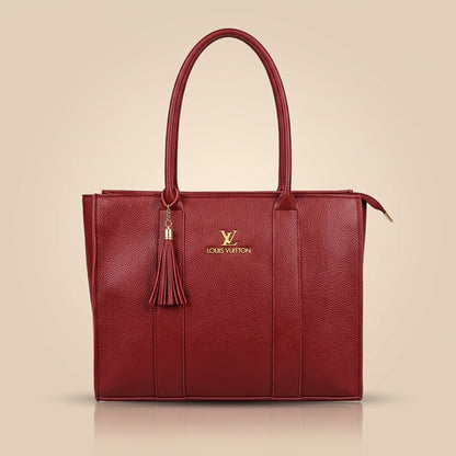 Premium Shoulder Handbag with Tassel Detail