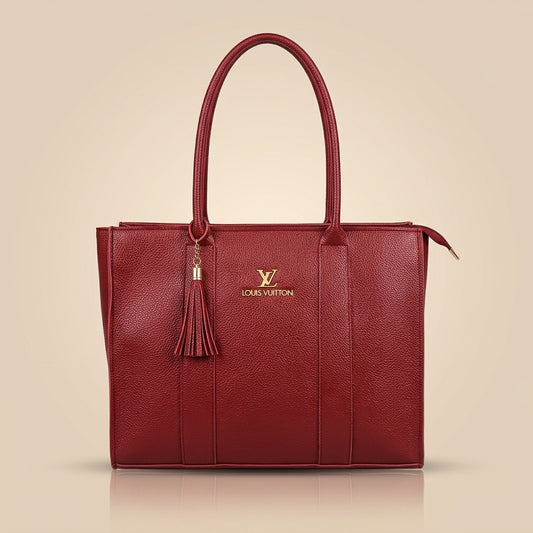 Premium Shoulder Handbag with Tassel Detail