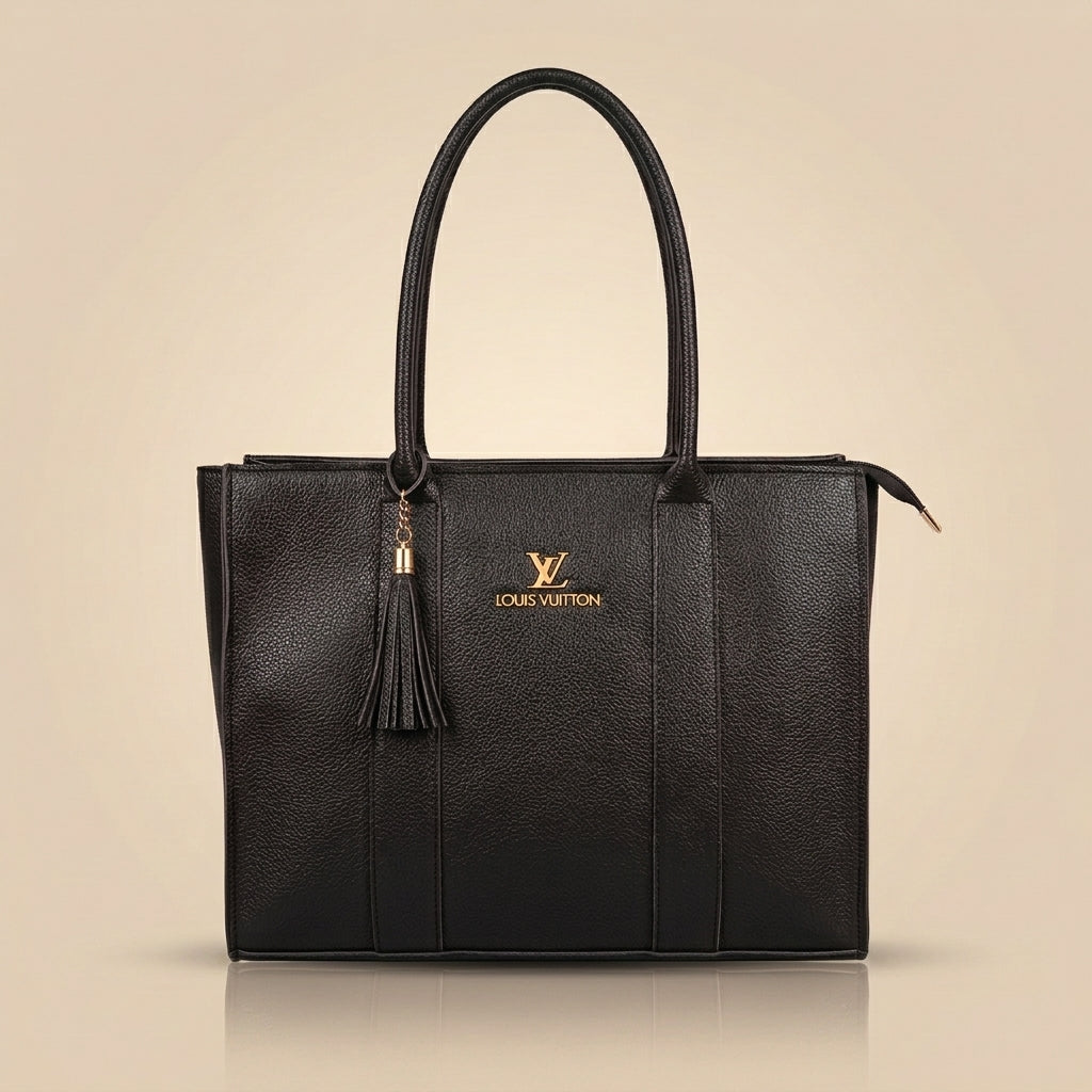 Premium Shoulder Handbag with Tassel Detail