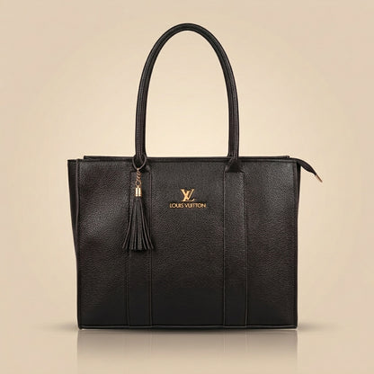 Premium Shoulder Handbag with Tassel Detail