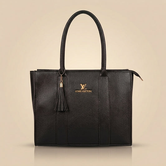 Premium Shoulder Handbag with Tassel Detail