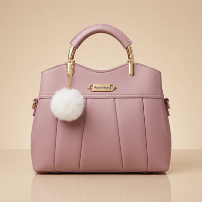 Premium Shoulder Bag with Charm Accessory