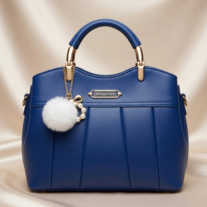 Premium Shoulder Bag with Charm Accessory