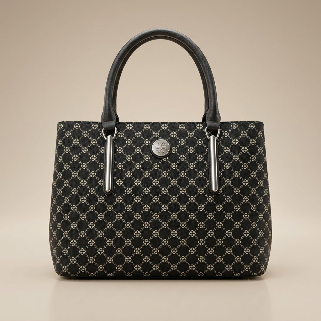 Signature Pattern Tote Bag for Women