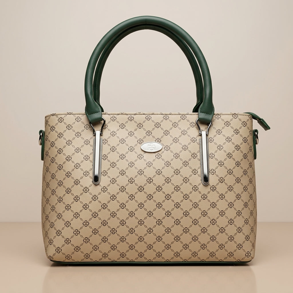 Signature Pattern Tote Bag for Women