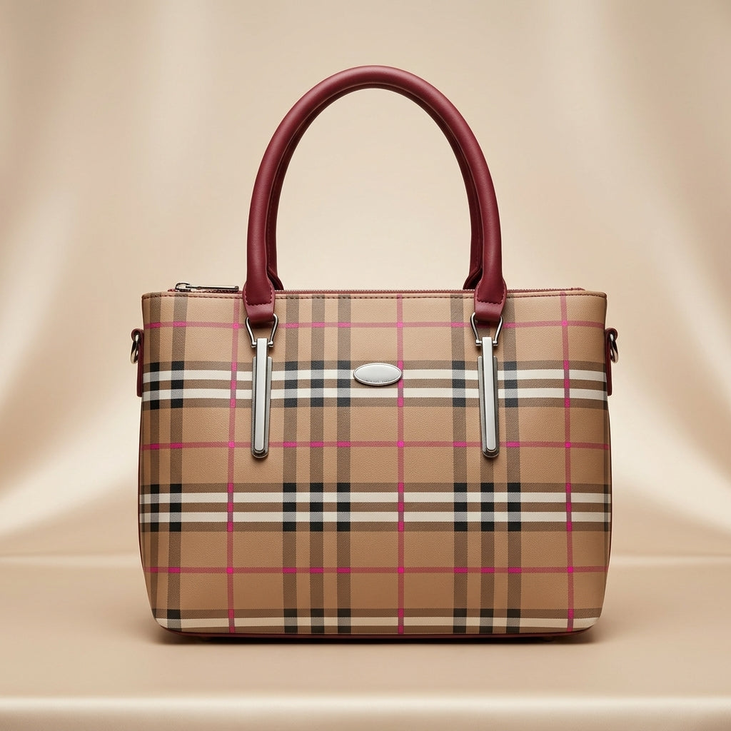 Signature Pattern Tote Bag for Women