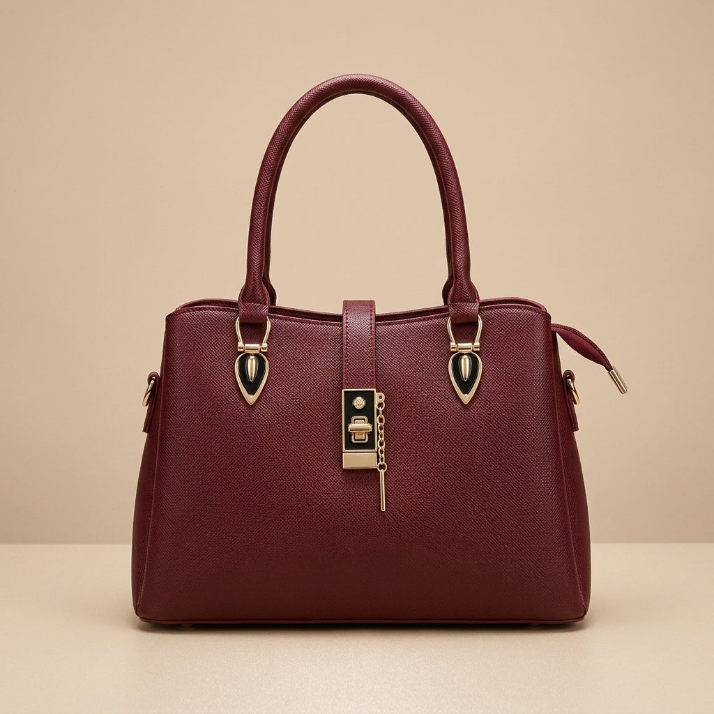 Luxury Lock Detail Handbag for Women