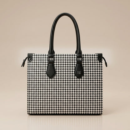 Classic Checkered Tote Bag for Women