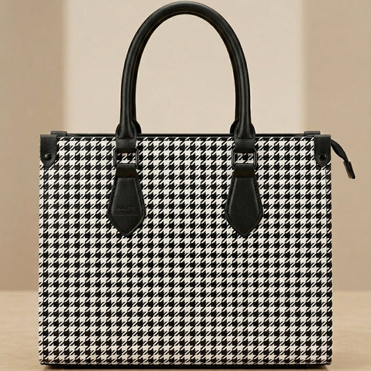 Classic Checkered Tote Bag for Women