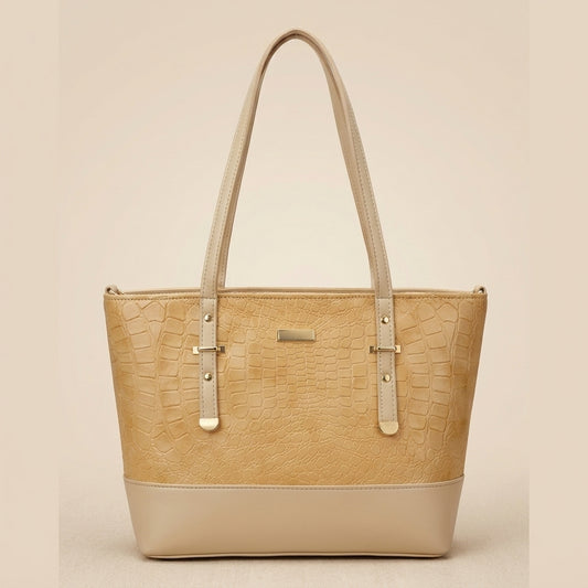 Luxury Croc Texture Tote Bag for Women