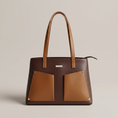 Premium Two-Tone Tote Bag for Women