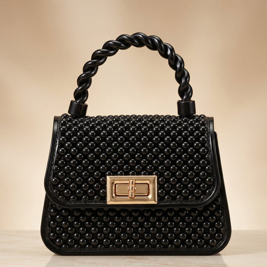 Beaded Chain Crossbody Bag