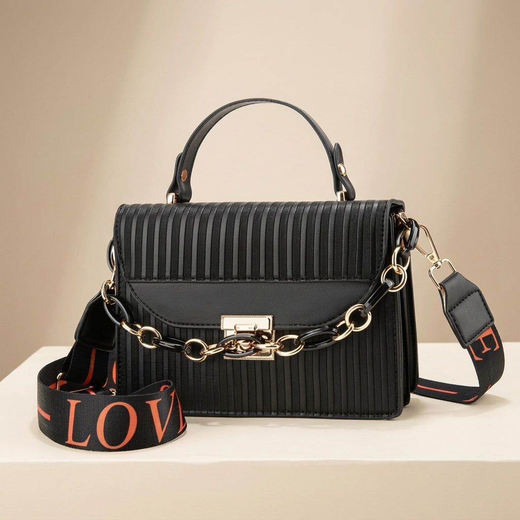 Stylish Striped Shoulder Bag for Women