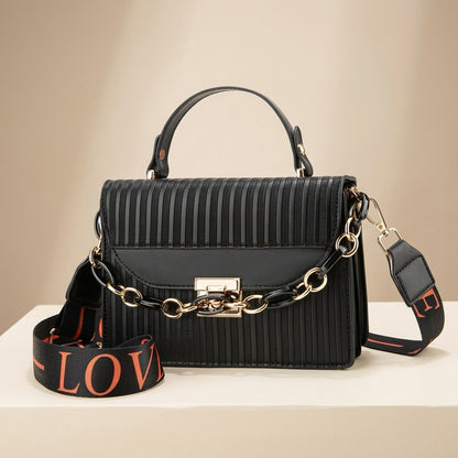 Stylish Striped Shoulder Bag for Women