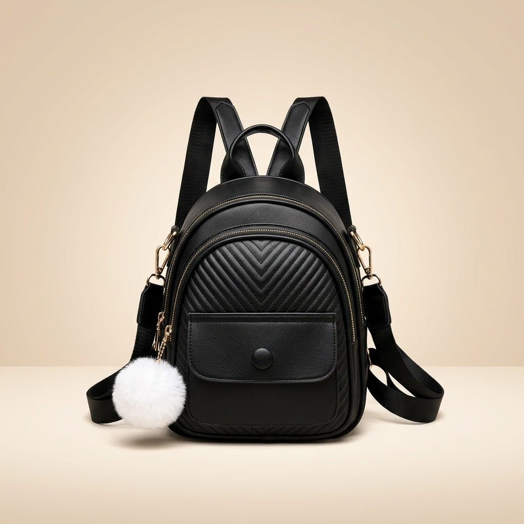 Modern Leather Crossbody Backpack for Girls