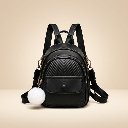 Modern Leather Crossbody Backpack for Girls