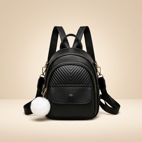 Modern Leather Crossbody Backpack for Girls