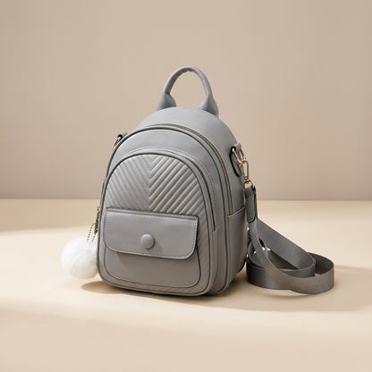 Modern Leather Crossbody Backpack for Girls