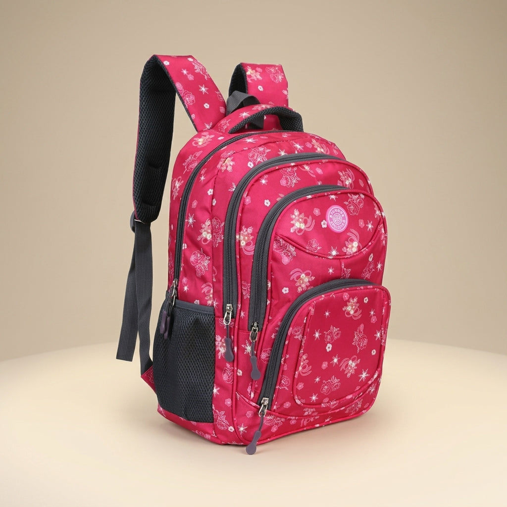 Stylish Floral Backpack for Girls Students