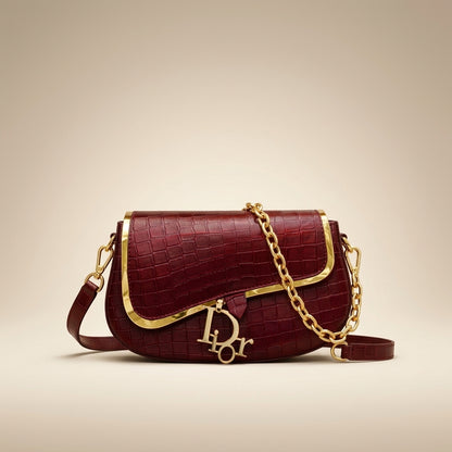 Croc Rexine Shoulder Bag