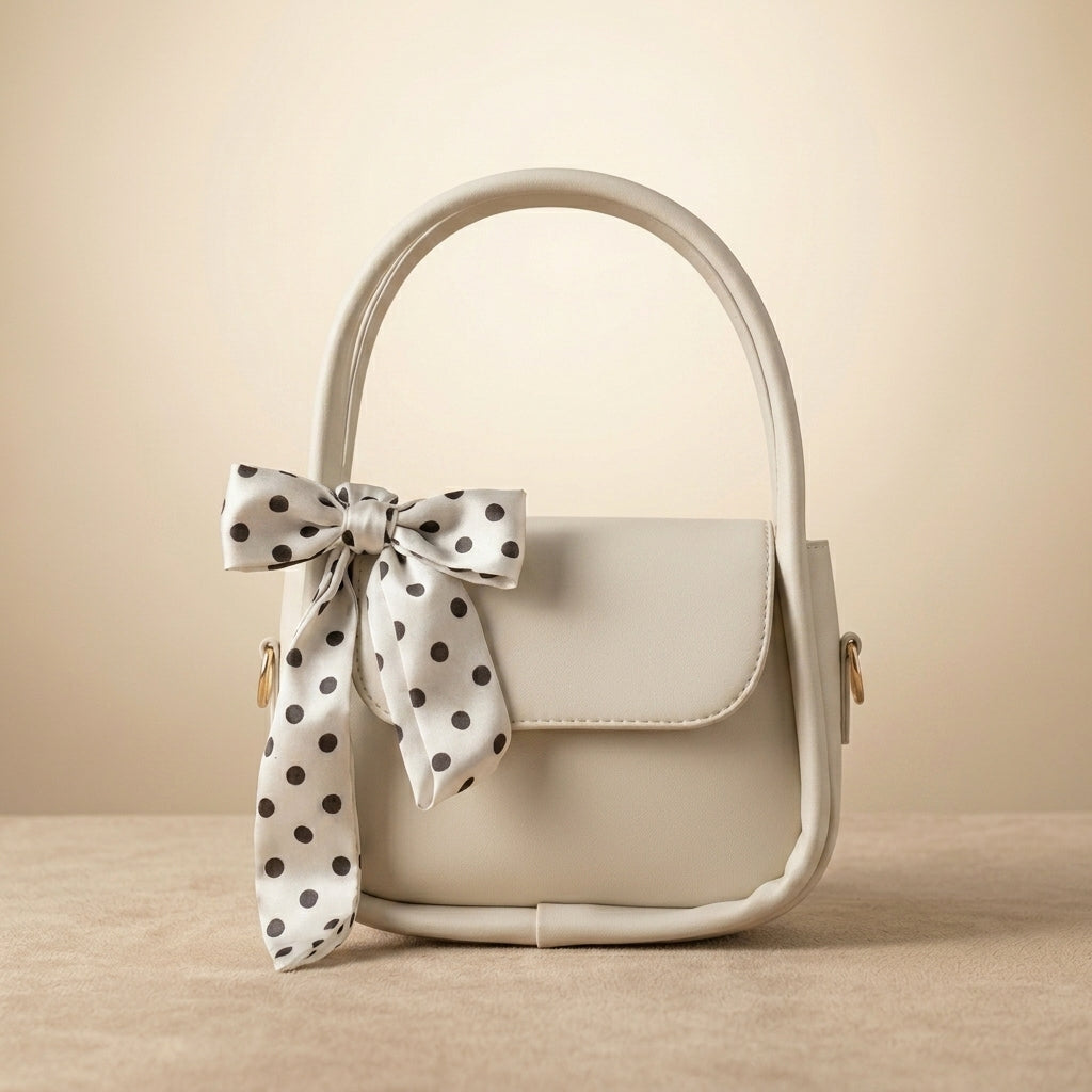Girls PU Leather Plain Hand Bag | Stylish & Durable Daily Use Purse | Lightweight Bag