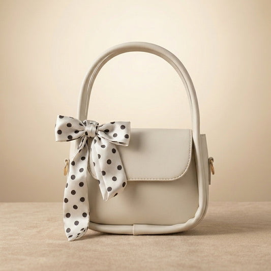 Girls PU Leather Plain Hand Bag | Stylish & Durable Daily Use Purse | Lightweight Bag