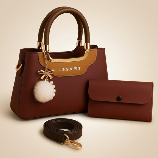Leather Shoulder Bag Set for Women | Stylish Combo Handbags | Premium Quality Bags