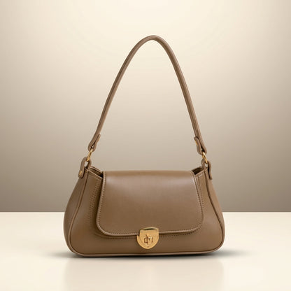 Trendy Brown Leather Handbag for Women