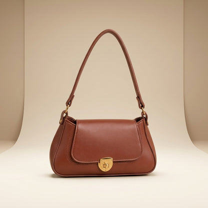 Trendy Brown Leather Handbag for Women