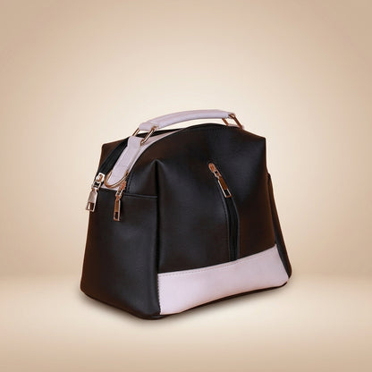 Fashionable Black & White Crossbody Shoulder Bag