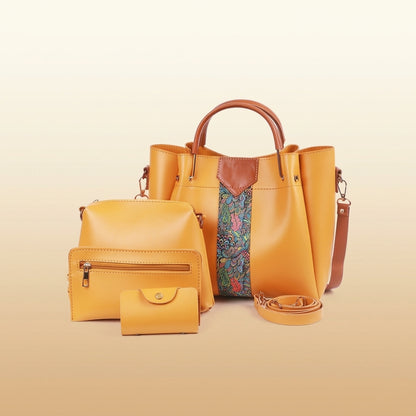 Luxury Paisley Print 4-Piece Handbag Collection