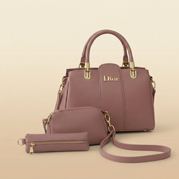 Dior Leather Handbag Set for Women