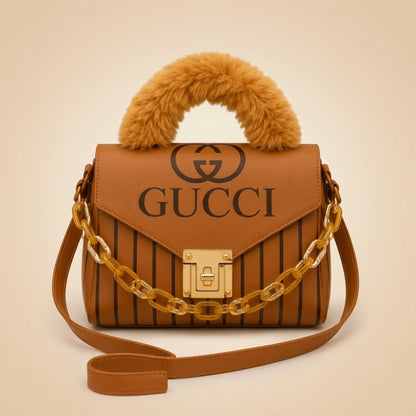 Stylish Gucci Inspired Rexine Printed Handbag