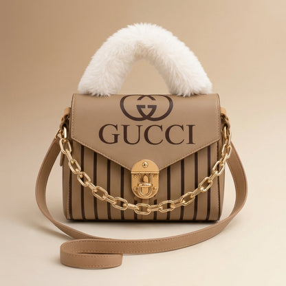 Stylish Gucci Inspired Rexine Printed Handbag