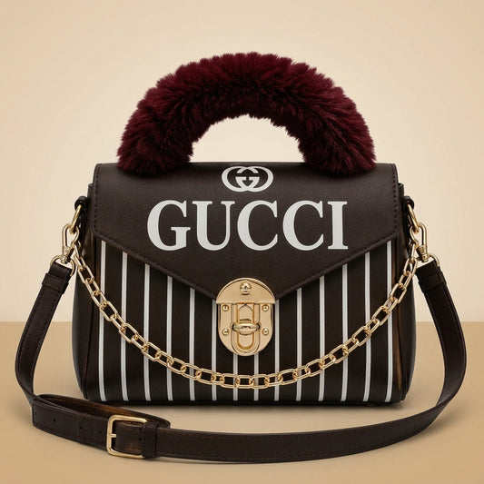 Stylish Gucci Inspired Rexine Printed Handbag