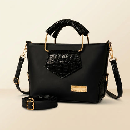 Trendy Women’s Embroidered Leather Handbag