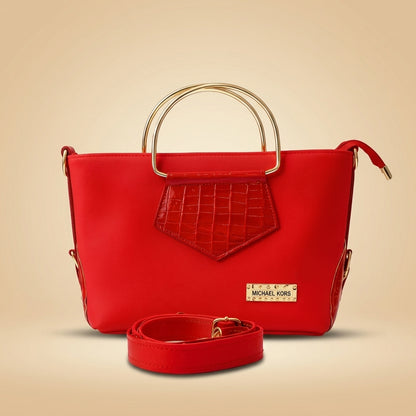 Trendy Women’s Embroidered Leather Handbag