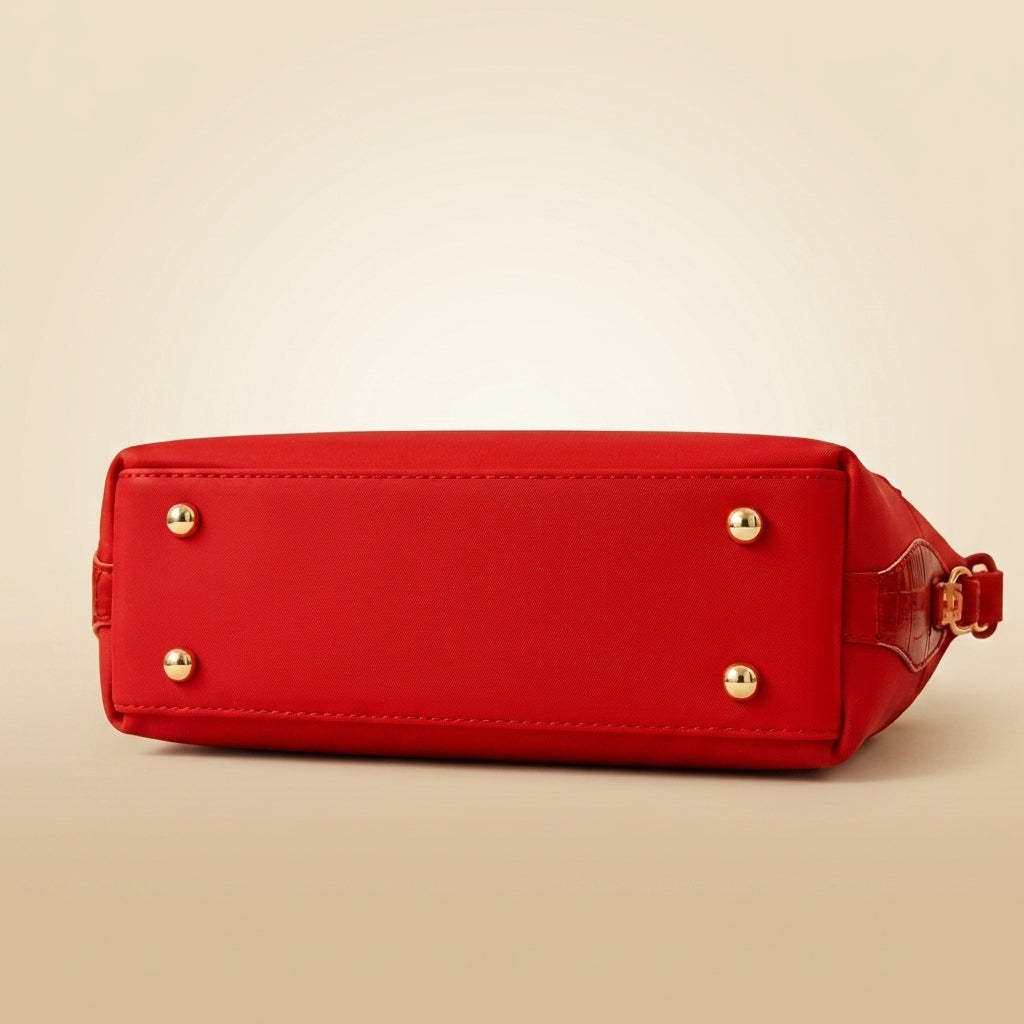 Trendy Women’s Embroidered Leather Handbag