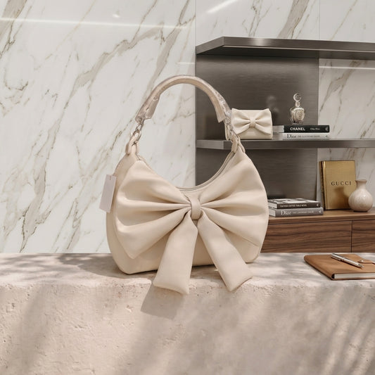 Soft Bow Handbag – Limited Edition Shoulder Bag | Zenwia Bags