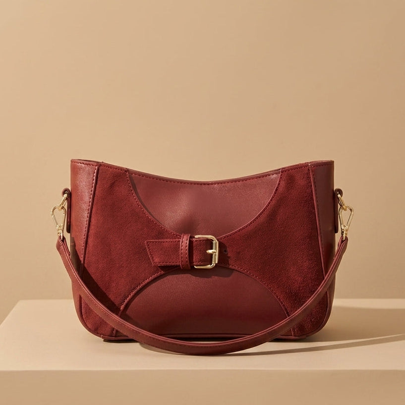 Elegant Buckle Shoulder Bag