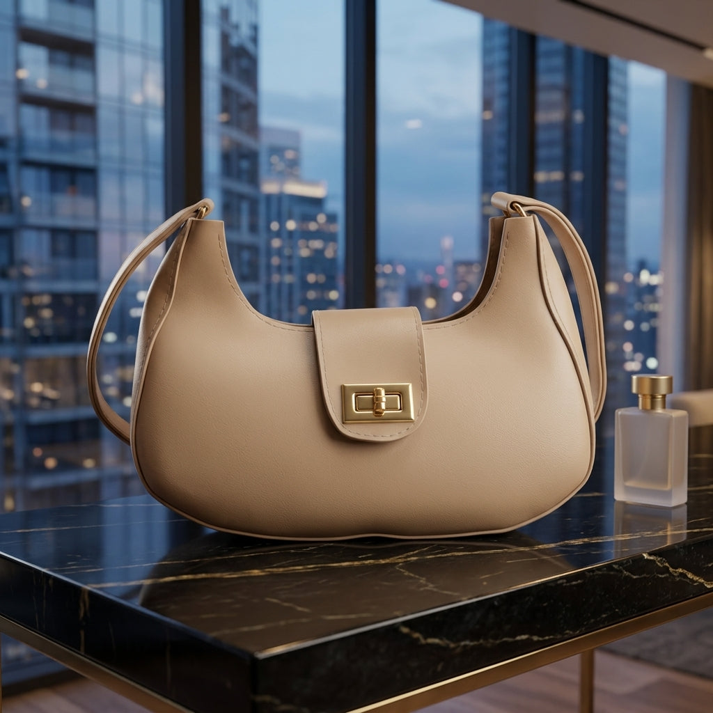 Fashionable Crescent Moon ShoulderBag