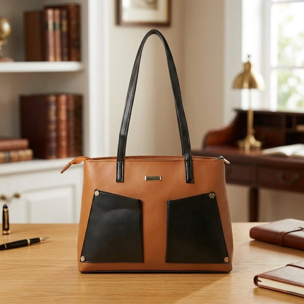 Premium Two-Tone Tote Bag for Women