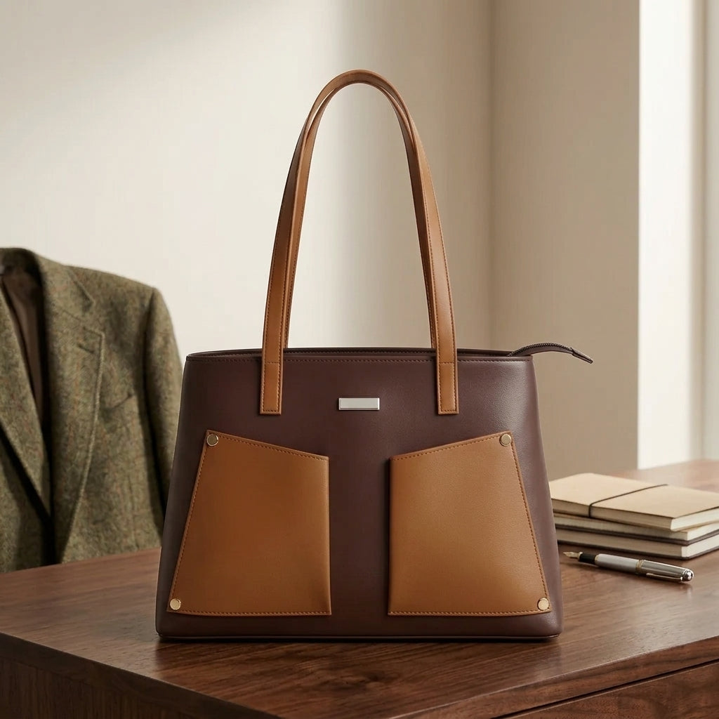 Premium Two-Tone Tote Bag for Women