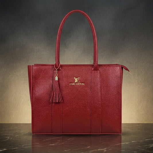 Premium Shoulder Handbag with Tassel Detail