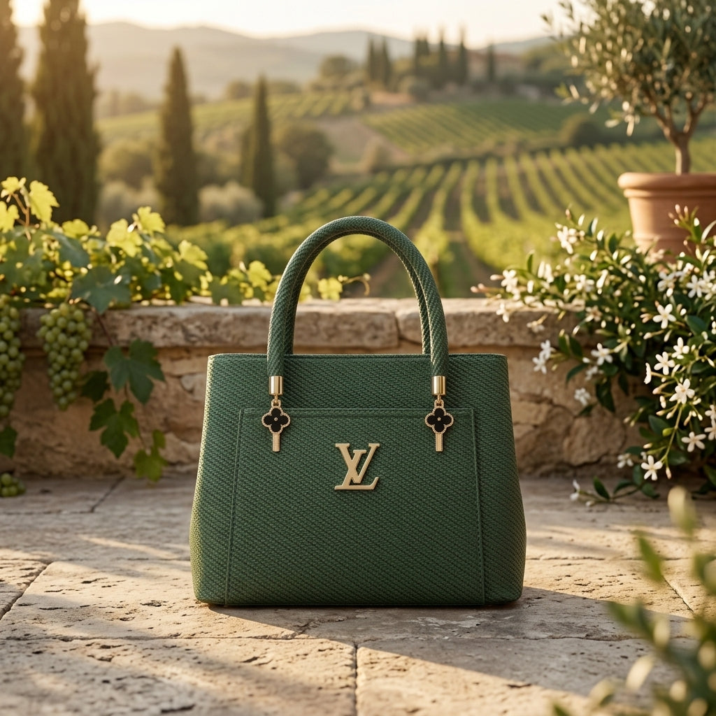 Elegant Designer Top Handle Handbag