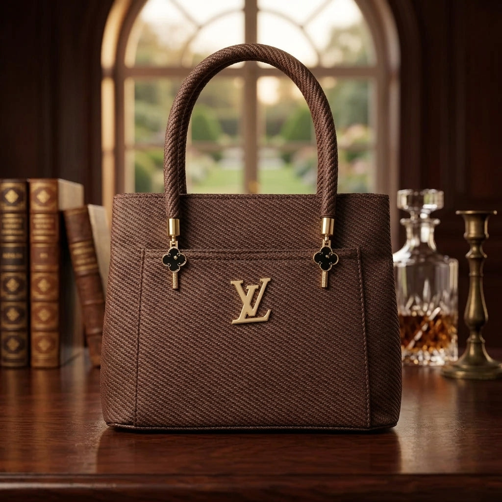 Elegant Designer Top Handle Handbag
