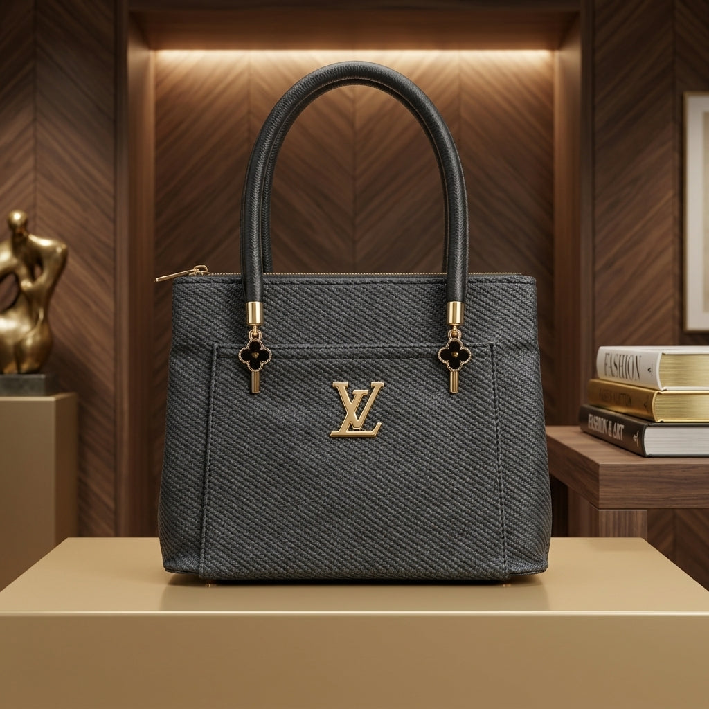 Elegant Designer Top Handle Handbag